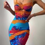 Tiger Mist Yvetta Slip Midi Dress Size XL Ren Print Photo 2