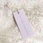 Rachel Parcell NWT Cream Embroidered Flounce Skirt Beige Swan Size Small NEW Photo 11