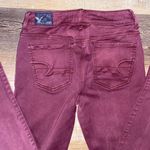 American Eagle Maroon Hi-Rise Jeggings Photo 5