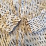 Frank & Eileen  Barry Crinkle Italian Cotton Button Down Shirt White Blue 💙 XS Photo 8