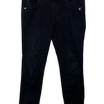 AMO Kate Mid Rise Slim Jeans Women’s Size 31 Black Magic Stretch Ankle Denim Photo 1