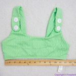 NEW Seea x Free People Georgia bikini top, green, S Green Photo 4
