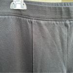 Talbots  Black Elastic Waist Rayon Nylon Knit Blend Straight Leg Zip Cuff Size L Photo 7