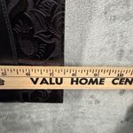 Purse Black Floral Embossed Crossbody Bag Minimalist Gothic Western Chic Luxe Photo 9