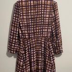 Gal Meets Glam  Lindsey Painted Windowpane Tie Neck Photo 6