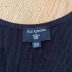 True Religion  Racerback Sleeveless Crop Top in Black Photo 1