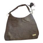 Y2K Boho Suede Hobo Shoulder Bag Tassel Brown Bella Russo Photo 0