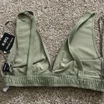 Bar III  Denim Bralette Top Color Green Size Large Photo 5