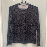 Hang Ten  Women's Black and White  Floral Print Long Sleeve Fishing Shirt Sz M Photo 0