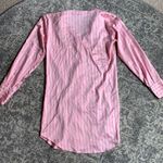 Victoria's Secret Victoria’s Secret Pink Satin Striped Nightshirt Photo 5