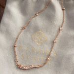 Kendra Scott NEW Kim Pendant Necklace Caterpillar Gold Layering Necklace NWOT Photo 1