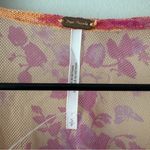 Free People Sugar Top in Hot Tropics Floral Pink Orange Top Fairycore Button NWT Photo 8