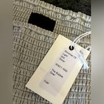 NWT Mother Denim the shimmer of light silver bubble over skirt Size M Photo 4