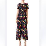 Diane Von Furstenberg  Black Maxi Dress with Floral Print Photo 4