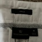 Worthington  Snake Print Straight Leg Pants - Black and White Photo 1