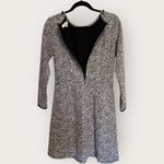 Loft Women's Size 2 Shimmer Boucle Tweed Fit and Flare Dress 3/4 Long Sleeves Photo 3