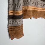 Mother The Mock Neck Scallop Alpaca Sweater Misty Mountain Sz XS Tan Photo 4