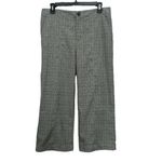 Avec Les Filles  Wide Leg Plaid Cropped Pants Size 6 Preppy Academic HBC40031 NWT Photo 1