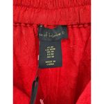 New House Of Harlow‎ 1969 Pants High Waist Wide Legs Crinkled Red Medium Pockets Photo 4