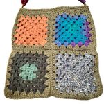 Hand‎ Made Granny Square Crocheted Purse Photo 1