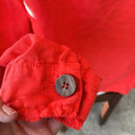 ZARA  orange linen shacket size large oversized Photo 6