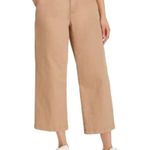 Ella Moss  Womens Pants Brown Cropped Wide Leg Pockets High-Rise Belt Loops Sz 6 Photo 0
