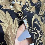 Genny vintage suit set rare print silk gold black: Box 0012: Size 8 Photo 3