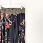 [Vintage] Dorothy Schoelen Black Dark Floral Geometric Print Maxi Skirt Size 12 Photo 6