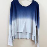 Free People We The Free Navy/Sky Blue Dip Dye Long Sleeve Top Photo 2