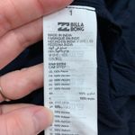 Billabong Navy Floral Print Bell Sleeve Wrap Maxi Dress Kimono Style Medium Photo 6