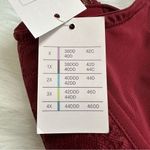 NWT Auden Burgundy Lace Lightly Lined Bralette Bra Size 1X Photo 10