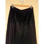 Panache Black Velvet Wide Leg Pleated High Waisted Dress Pants Size 14 Photo 1