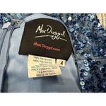 Mac Duggal  5510 Blue Women's Sequined Wrap Over Puff Long Sleeve Gown Size 4 Photo 6