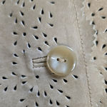 Coldwater Creek 90s Vintage Tan Eyelet Lightweight Western Boho Leather Jacket Size Large Petite Photo 8