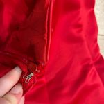 Vintage Y2K Scott McClintock Strapless Embroidered Ball Gown Size 6 *READ Red Photo 13