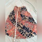 Black Rainn   Women’s Small Sleeveless Abstract Print Cowl Neck Flowy Blouse. Photo 3