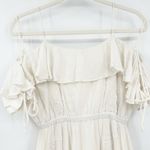 Club Monaco Womens Boho Beachy Floral Embroidered Fredelin Midi Dress XS White Photo 4