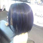 Blue black Lacefront wig very short bob new Photo 1