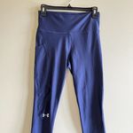 Under Armour 1359352 Women's 7/8 Ankle Crop Compression Pants Navy Blue Size M Photo 1
