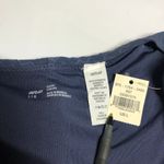 Aerie Bikini Bottom Cheeky High Cut Textured Blue Gray L Photo 2