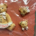 Lapel Pin & Matching Stud Earrings Christmas Holiday Cheer Bear Set Photo 5