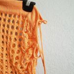 Lovers + Friends  Orange Crochet Stellar Skirt Photo 4