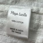 Playa Lucila White Smocked Tassel Spaghetti Strap Tiered Ruffle Maxi Dress Sz XS Photo 10