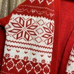 Lane Bryant Red White Nordic Classic Long-Sleeve Fair Isle Cardigan XL, NWOT Photo 2