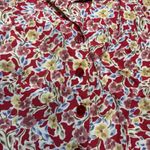 Sag Harbor VTG  Petite Womens Sz 14 Button Up Top Floral Vintage Short Sleeve Photo 2