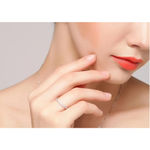 Boutique NEW Dainty 14k Gold Plated S925 Simulated Diamond Band Ring,‎ Adjustable Band Photo 11