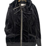 Juicy Couture Vintage Black Velour Long Jacket Size Large Photo 0
