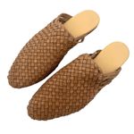 Nisolo Brandy Woven Leather Mules Minimalist Slide Tan Sz 11 Quiet Luxury Flats Photo 4