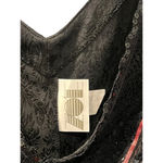 Zoe California Vintage 90's Silk Velvet Sequins Top Size Medium Festival Goth Black Photo 4