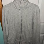Lululemon  Athletica Light Gray Zip-Up Hoodie Photo 0